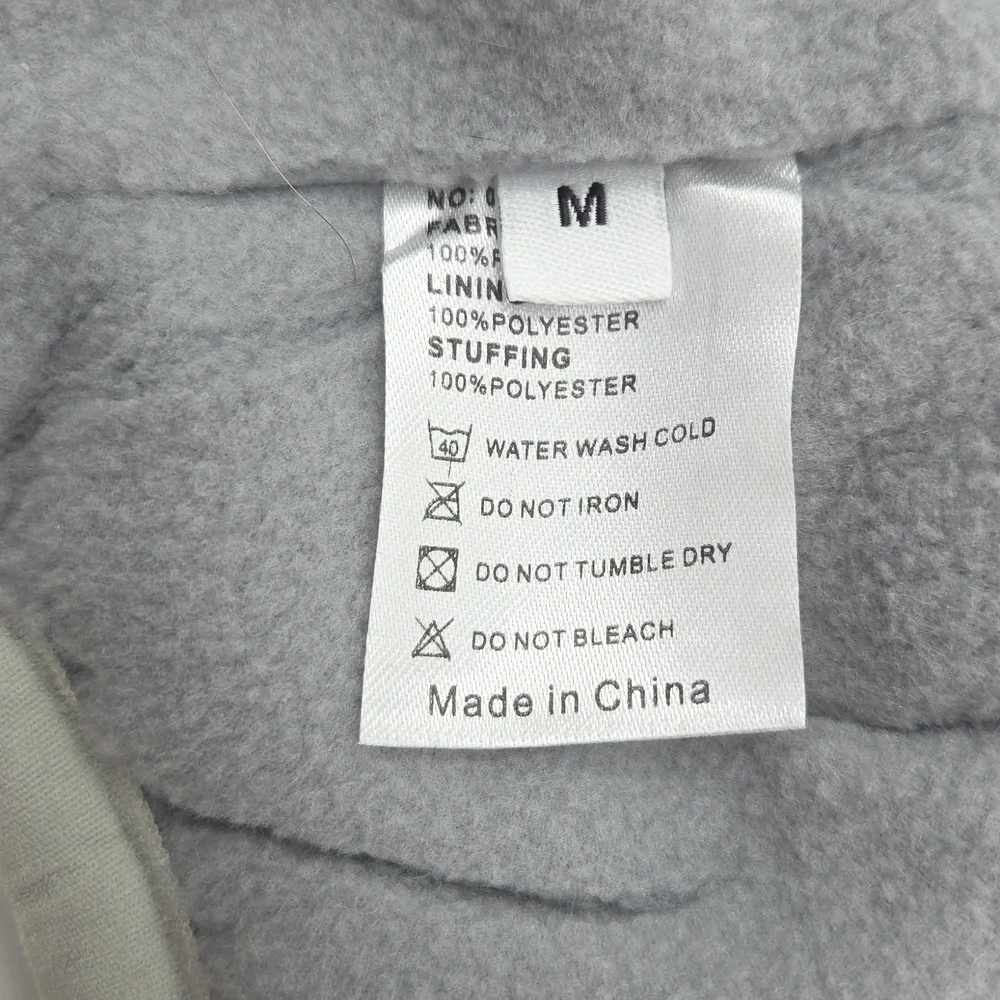 Purple and Gray Dog Jacket Medium NWOT